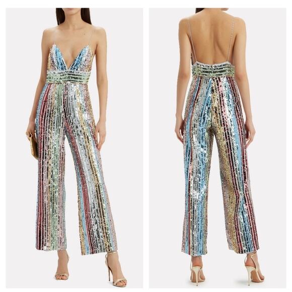 SAYLOR Pants - SAYLOR Nyc Jojo sequin jumpsuit size XS